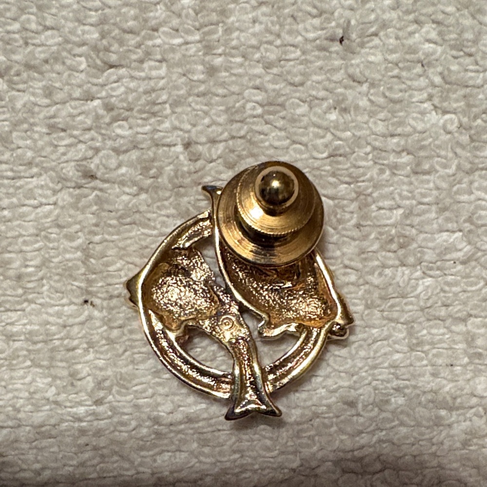Gold Fish Pin - Picture 2 of 2